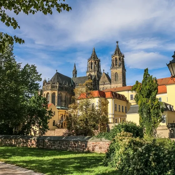 Garten der Möllenvogtei am Magdeburger Dom