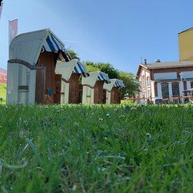 Bild: Sommerdorf am Pumpwerk