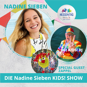 Kinderkonzert mit der Nadine Sieben Kids! Show mit Kids! DJ und Special Guest ZAPPEL