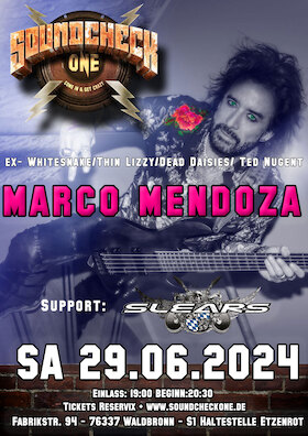 ex- Whitesnake/ Thin Lizzy/ Dead Daisies/ Ted Nuggent: MARCO MENDOZA + Support: Slears