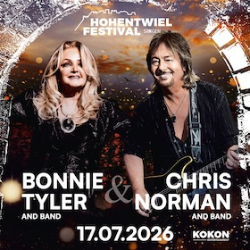 Bild: Hohentwielfestival 2026 - Shooter Promotions präsentiert: BONNIE TYLER & CHRIS NORMAN - A VERY SPECIAL DOUBLE