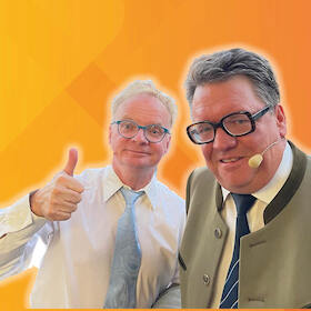 Bild: Uwe Steimle und Helmut Schleich in - MIR san MIR ...... und mir och