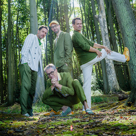 Bild: Maybebop - Vier Typen. Vier Mikrofone. Sonst nichts.