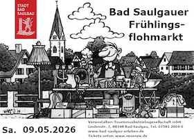 Bild: Großer Bad Saulgauer Frühlingsflohmarkt Samstag 09.05.2026