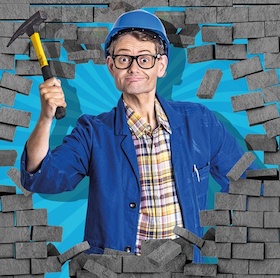 Bild: Handwerker Peters - Lachkräfte-Mangel - Abhilfe für Baustelle und Leben