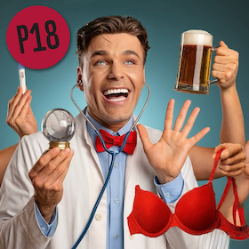 Bild: Machen Sie sich schon mal frei · Frauenarzt Dr. Löchler… untersucht!