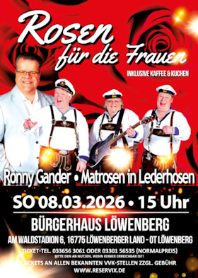 Rosen f&uuml;r die Frauen - Schlagershow zum Frauentag