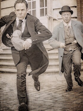 Bild: "Sherlock, Schock & Horror" nach Sir Arthur Conan Doyle - Live-Hörspiel mit Musik und begleitenden Bildern