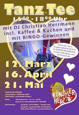 Bild: Tanzveranstaltungen im Theater Hellersdorf - Tanztee mit Kaffee und Kuchen