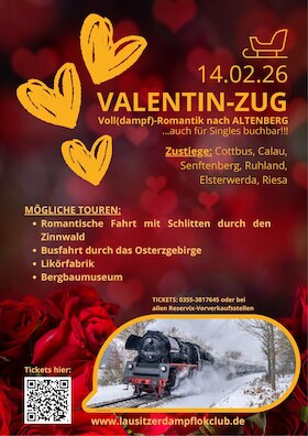 Sonderzugfahrten mit dem Lausitzer Dampflok Club e.V.