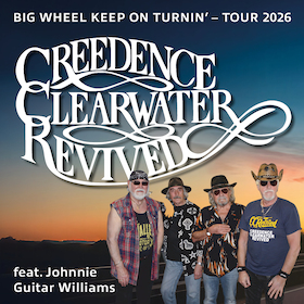 Bild: Creedence Clearwater Revived feat. Johnnie Guitar Williamson - Big Wheel Keep On Turnin’ – Tour 2026