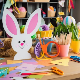 Osterbasteln im n&m Genuss Quartier