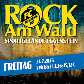 Bild: ROCK Am Wald 2026 - mit den Headlinern Alex im Westerland und andere