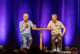 Bild: Harald Schmidt schwätzt mit Bernd Gnann