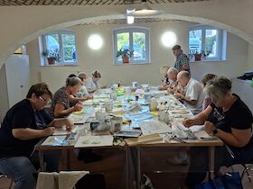 Bild: Workshop: "Faszination Aquarell" - ein Spiel von Flächen, Linien und Farben
