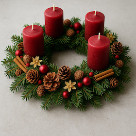 Bild: Workshop: Deinen Adventskranz selbst gestalten - mit Tanja Grundentaler