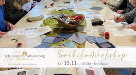 Bild: Textilworkshop mit Birgit Paschke  „Japanische Sticktechnik Sashiko“