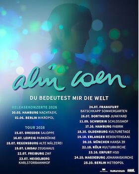 Bild: ALIN COEN - „Du bedeutest mir die Welt“-Tour