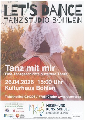 Bild: Musik- und Kunstschule Landkreis Leipzig - Let´s Dance 2026 - Tanz mit mir