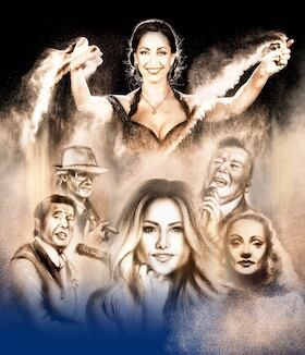 Bild: „ATEMLOS-Deutsche Hits in Sand gemalt“ - Sandtheater on Tour