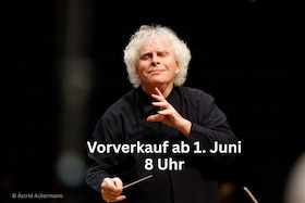 Bild: Sir Simon Rattle dirigiert Beethovens IX. - Beethovens Neunte - Sonderkonzert zum Auftakt des Jubiläumsjahres - EW Passau