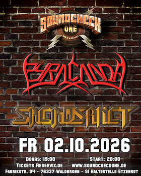Bild: Pyracanda + Sacrosanct - Oldschool Metal trifft Progressive Power
