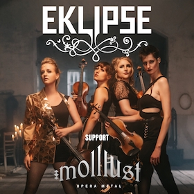 Bild: EKLIPSE + Support: molllust - Females. Music. Art.
