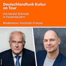 Bild: Deutschlandfunk Kultur on Tour – der Tag mit Harald Schmidt - Moderation: Korbinian Frenzel