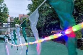 Bild: Lichterfahrt auf der Medem