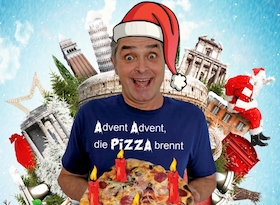 Bild: Advent, Advent die Pizza brennt!