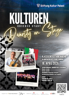 Bild: Kulturen unserer Stadt - Diverstiy on Stage - Klassischer Gitarrenabend in Kooperation mit Gitarre Hamburg