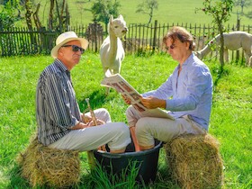 Bild: Huub Dutch Duo - Life is fine - when you`re on Wäscheline!