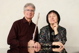 Bild: Ein neues Duo: Sontraud Speidel (Klavier) und Johannes Hustedt (Flöte)