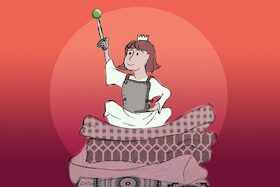 Bild: Lilly und die Erbse - von Carolin Jelden frei nach Hans Christian Andersen
