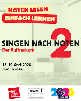 Bild: Singen nach Noten - 2 - Der Aufbaukurs