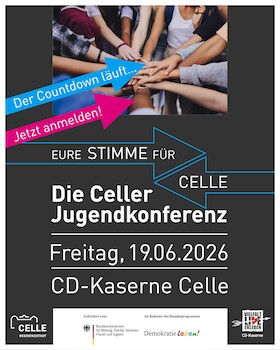 Bild: 7. Celler Jugendkonferenz 2026: Jugendliche diskutieren Zukunftsthemen - Anmeldungen ab sofort möglich