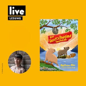 Bild: "Drei Wasserschweine tauchen ab"