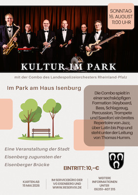 Bild: Kultur im Park - Combo des Landespolizeiorcheszers Rheinland-Pfalz