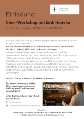 Bild: Chor-Workshop mit Eddi Hüneke