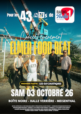 Bild: Elmer Food Beat + Les Ga'Coustiques - Jubiläumskonzert von Radio Studio 1