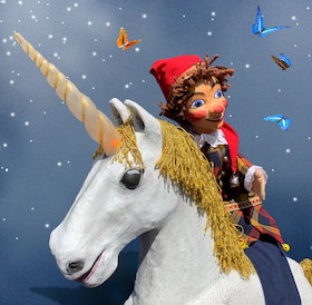Bild: Das goldene Einhorn - Handpuppenspiel für Kinder ab vier Jahren