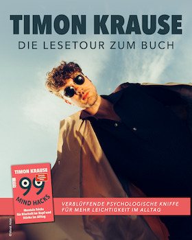Bild: 99 Mind Hacks - Lesetour Sommer 2026
