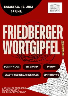 Bild: Wortgipfel - Der Friedberger Poetry Slam