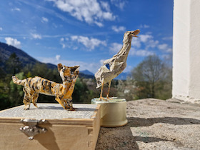 Bild: Workshop Schule der Fantasie: "Papiertiger, Zeitungsente und Co"
