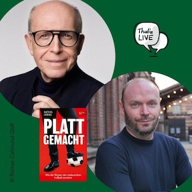Bild: Book Talk zu „Plattgemacht“ mit Mathias Liebing im Gespräch mit Reiner Calmund