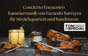 Bild: Concierto Encuentro - Kammermusik von Facundo Barreyra für Streichquartett und Bandoneon
