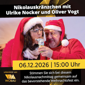 Bild: Nikolauskränzchen mit Ulrike Nocker & Oliver Vogt
