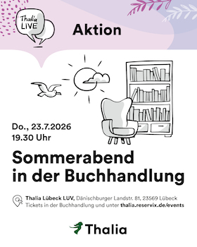 Bild: Sommerabend in der Buchhandlung