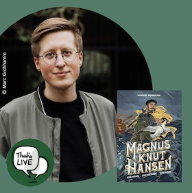 Bild: Mikkel Robrahn liest "Magnus Knut Hansen - Ein Mann. Ein Mythos. Ein Moin."