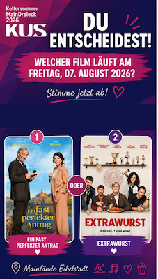 Bild: Open Air Kino Eibelstadt – Sie entscheiden, welcher Film läuft!